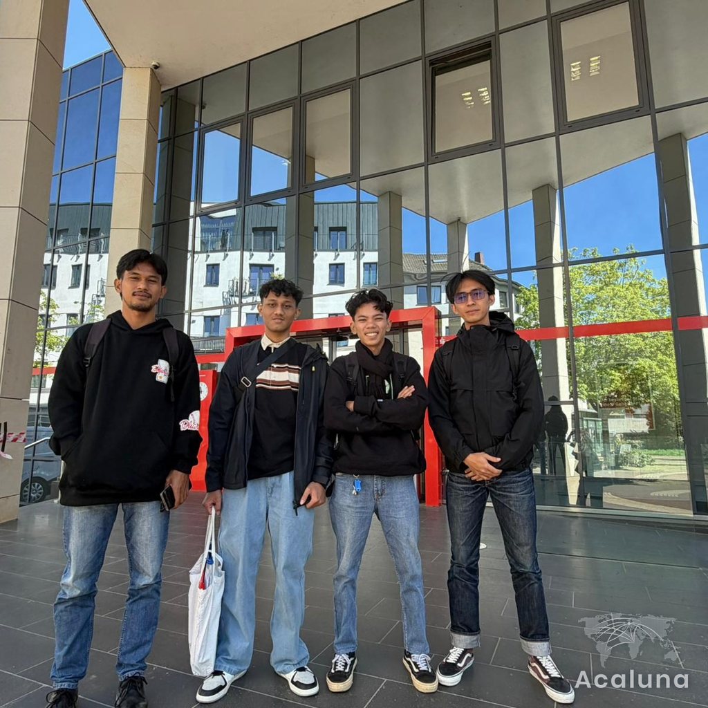 Empat peserta Ausbildung dari Indonesia setelah tiba di Jerman